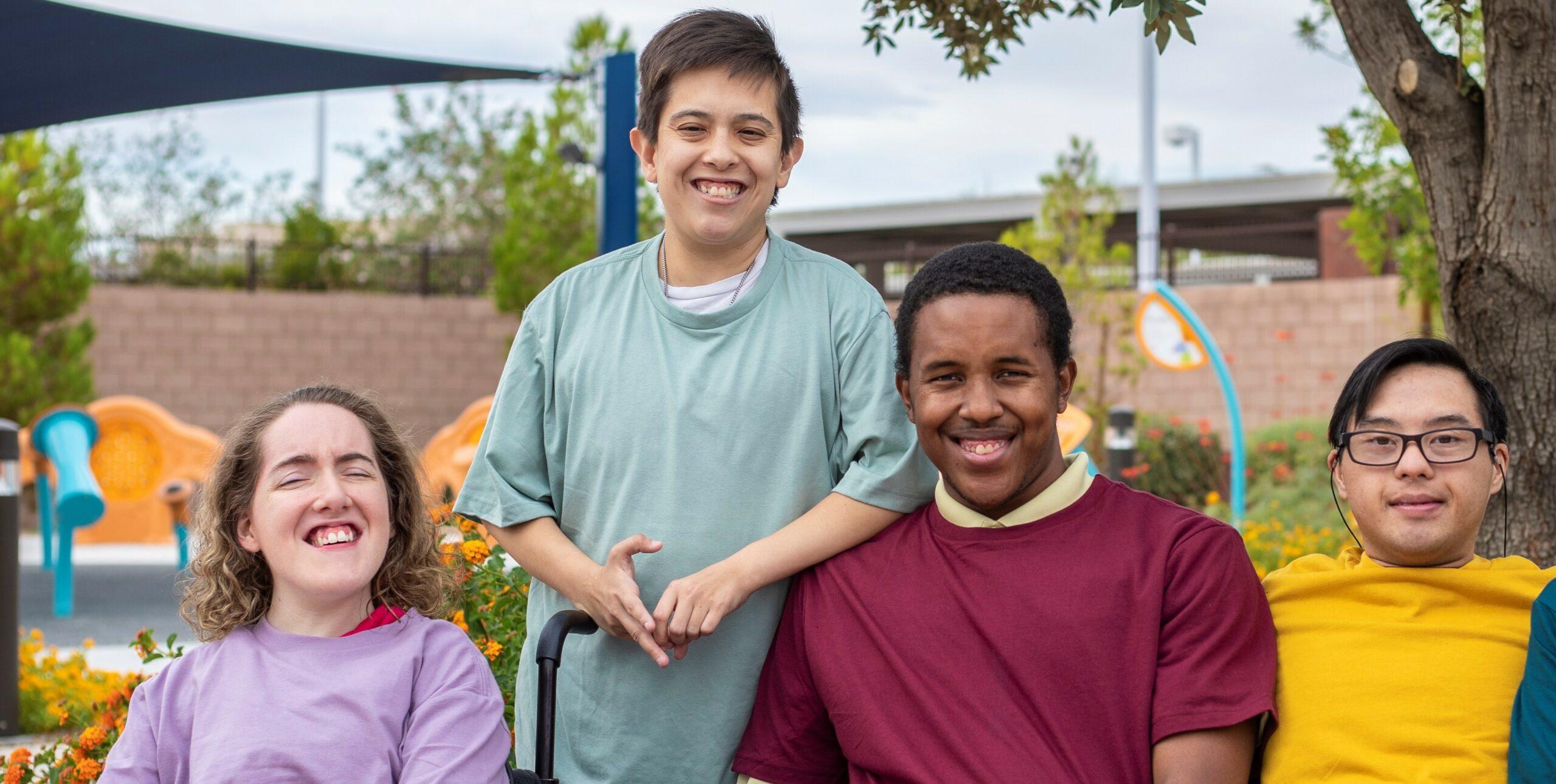 A group of adolescents